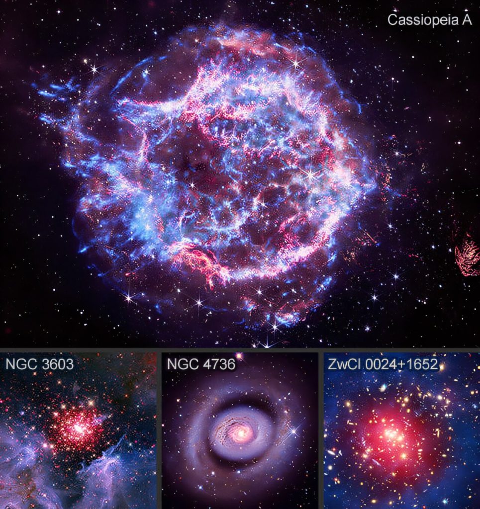 Chandra releases ‘red, white, and blue’ universe for US 250th