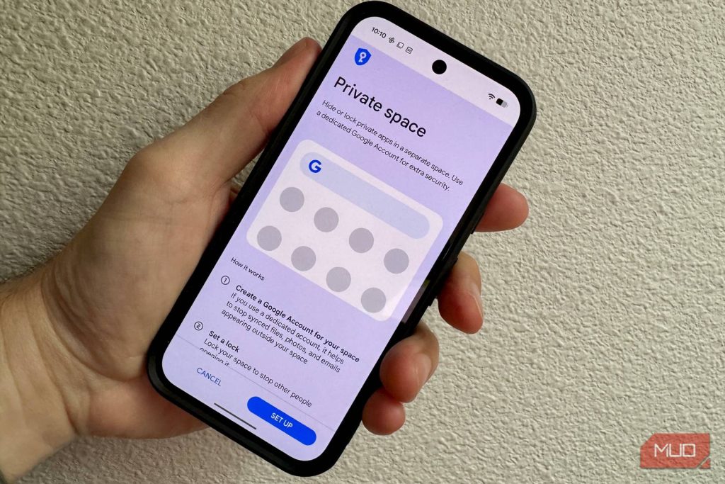 Android has a hidden private space for apps, and it ships turned off